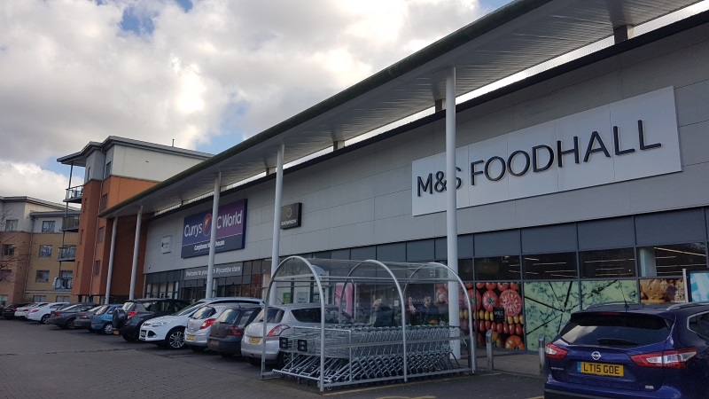 M&S Foodhall and Currys PC World at Wycombe Retail Park