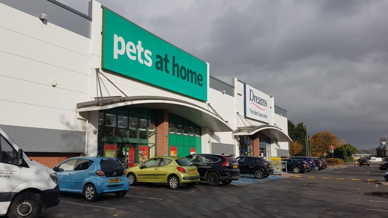 Pets at Home and Dreams at Willowbrook Retail Park, Loughborough