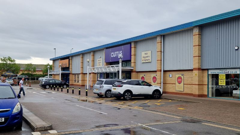 Currys and Halfords at Clwyd Retail Park, Rhyl