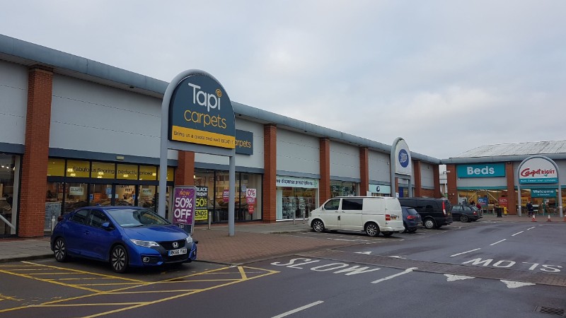 Tapi and Boots stores at Greenbridge Retail Park, Swindon